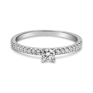 Diamonds Nr1 Ring 585/- WG 0,40 27217