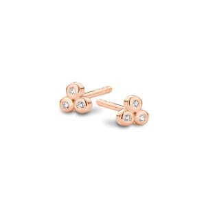 Spirit Icons Ohrstecker Trio 925/-Silber rosé 40624