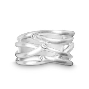 Quinn Ring 925/- Silber Diamant 0213596 W.56