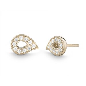 Quinn 585/- GG Brillant Ohrstecker
