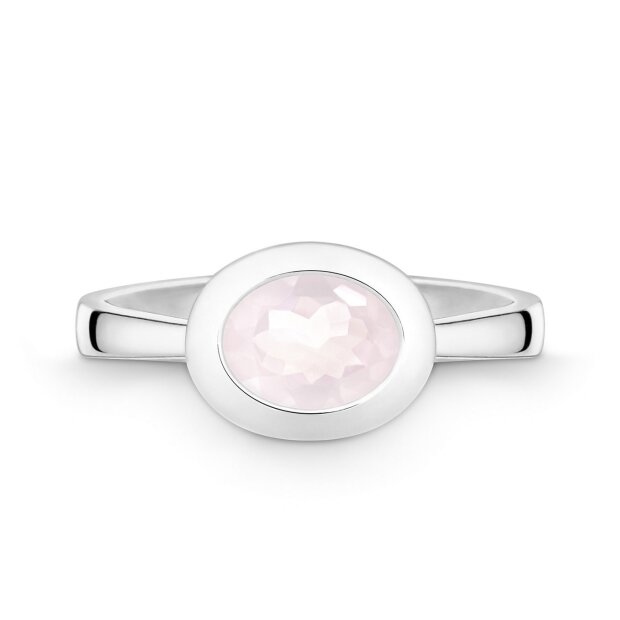 Quinn Ring 925/- Silber Rosa Quarz