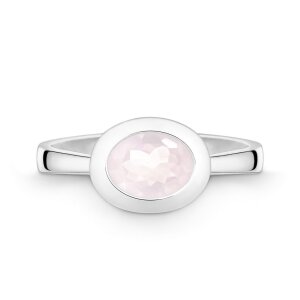 Quinn Ring 925/- Silber Rosa Quarz