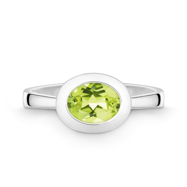 Quinn Ring 925/- Silber Peridot 021400647