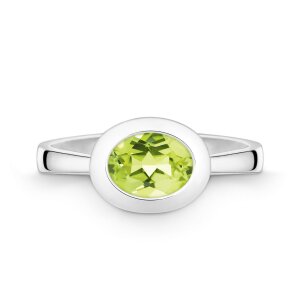 Quinn Ring 925/- Silber Peridot