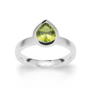 Bastian Ring 925/- Sterling Silber Peridot