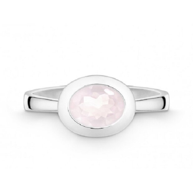 Quinn Ring 925/- Silber Rosa Quarz