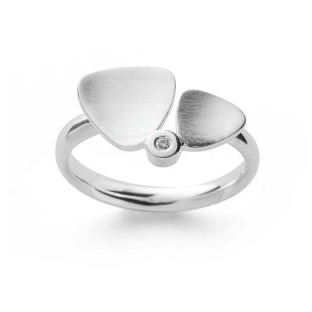Bastian Ring 925/- Sterling Silber Diamant 0,02 ct W/si 38170