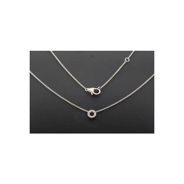 Collier mit 10 Diamanten 585/- WG 0,03ct w/si 2509150