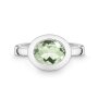 Quinn 925/- Silber Ring Prasiolith