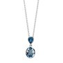 Elaine Firenze 585/- WG Blautopas