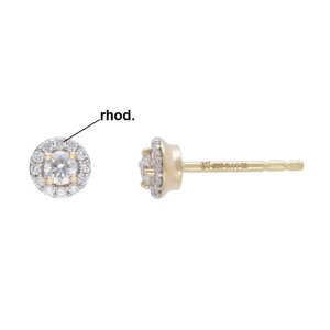 Elaine Firenze Ohrstecker 585/-  GG Brillant 0,220 ct W/si