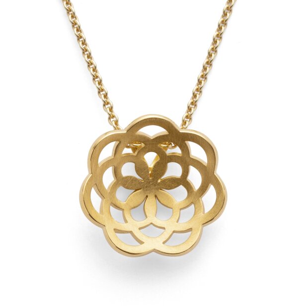Bastian Anhänger Lotus 925/- Sterling Silber, verg.