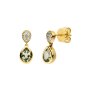 Elaine Firenze Ohrstecker 585/-  GG Brillant Peridot 0,1264 ct W/si