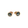 Elaine Firenze 585/- GG London Blautopas Ohrstecker