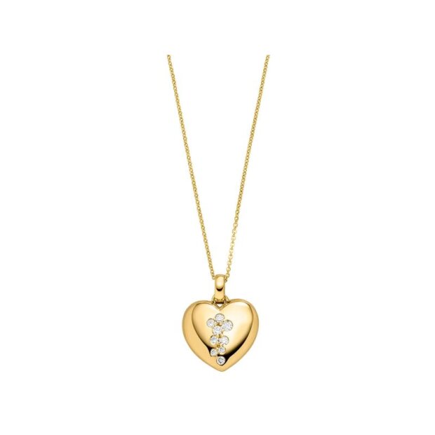 Elaine Firenze Herz Anhänger 585/- GG Brillant 0,11 si/w 75051010P/3
