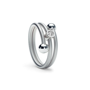 Niessing Colette C Embrace Ring 950/- Platin 2-Fach...