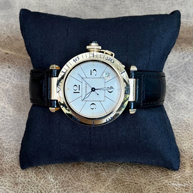gebrauchte Cartier Pasha 750/- GG Automatik