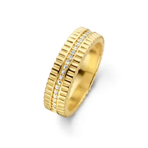 Spirit Icons Imitation Ring 925/- vergoldet Zirkonia...