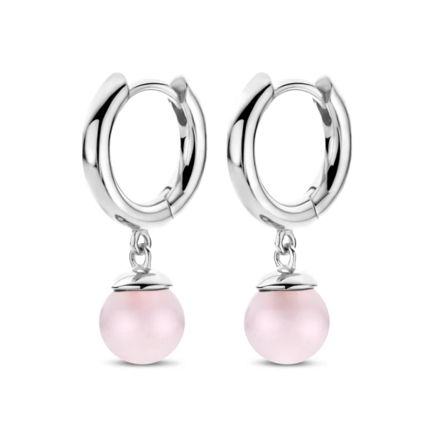Spirit Icons Figaro Hoop Pink 925/- Zirkonia 42171